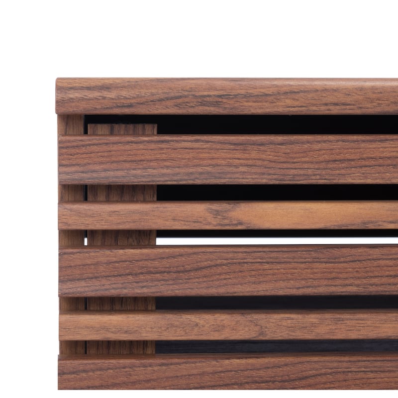SAFAVIEH Rori Mid-Century 1-Shelf Walnut Coffee Table - 46" W x 23" D x 16" H