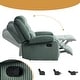 preview thumbnail 81 of 101, Overstuffed Cotton Corduroy Manual Pushback Recliner with Wide Armrest