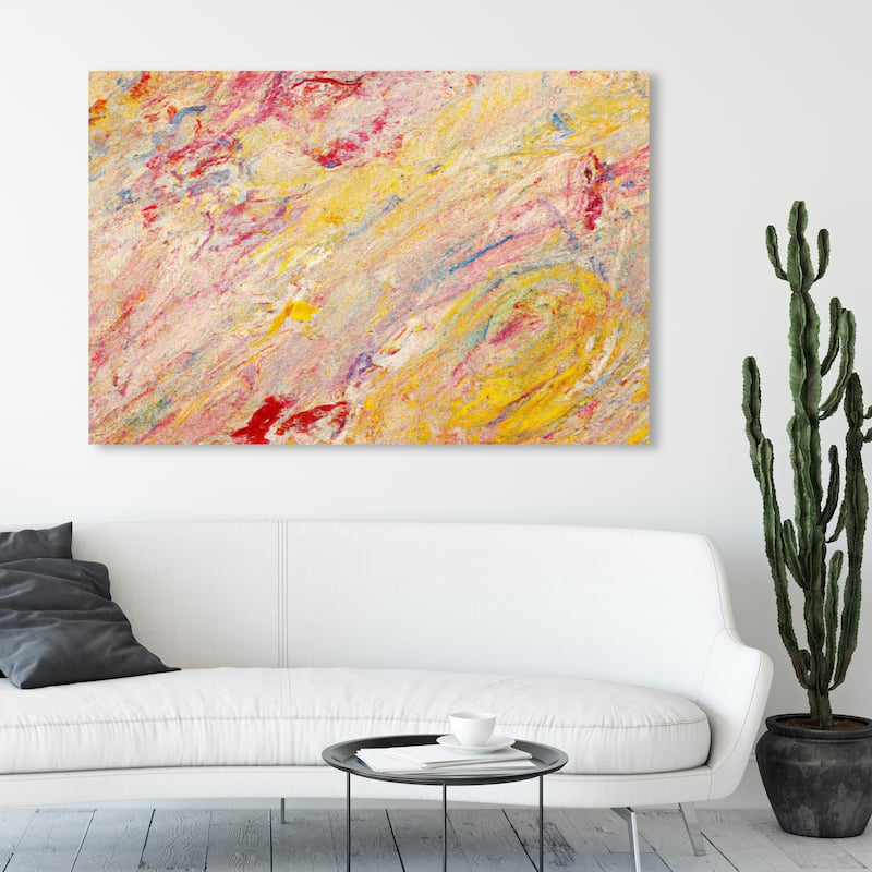 Wynwood Studio Canvas Abstract Vangogh Modernist Gold and Modern & Contemporary Wall Art Canvas Print - 36 x 54