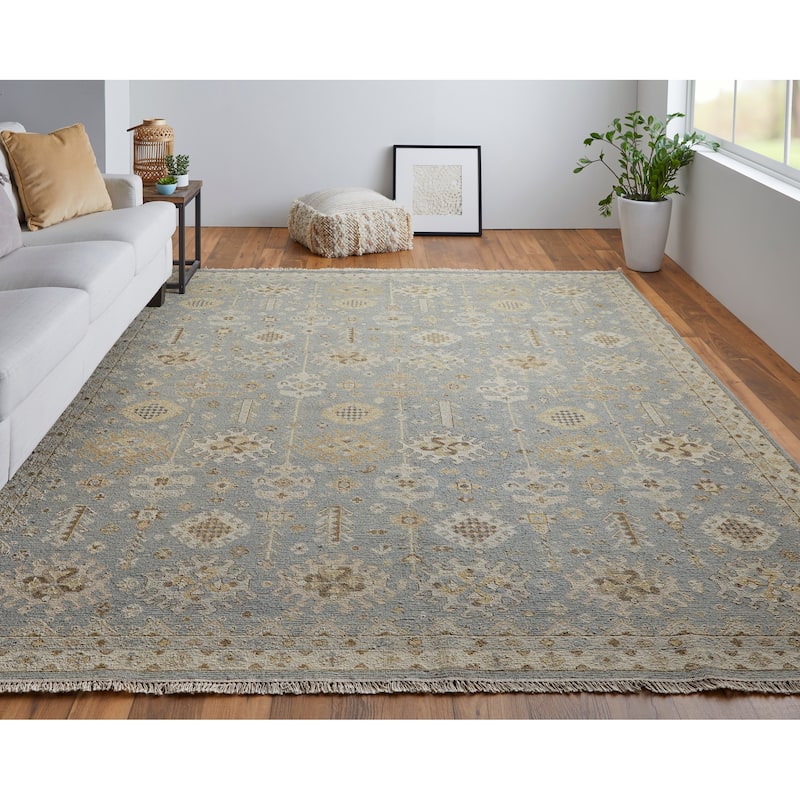 Grand Bazaar Aleska Hand Knotted Oriental Traditional Area Rug