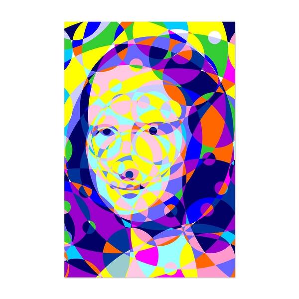 Monalisa Digital Abstract Figurative Mona Lisa Art Print/Poster Bed
