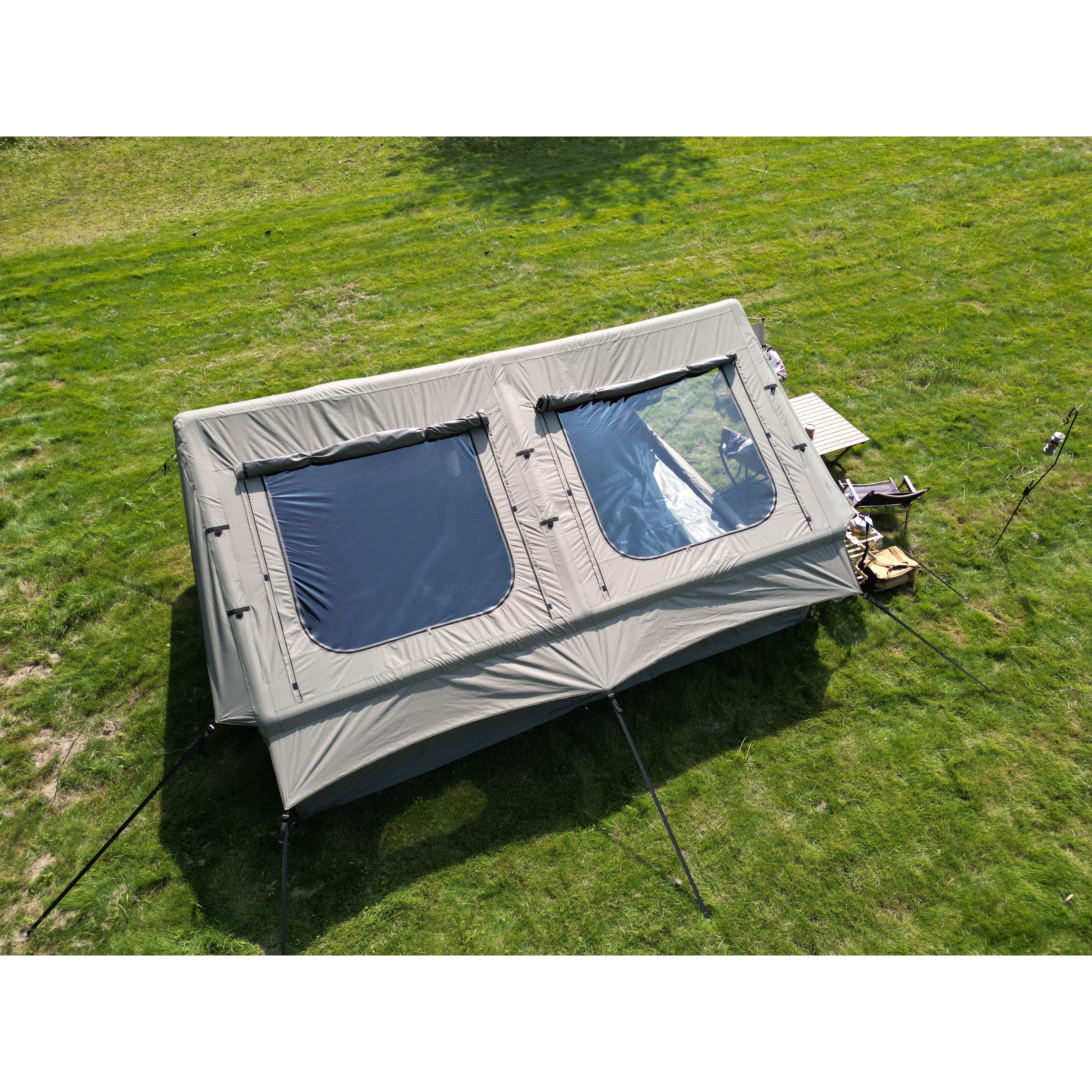 9.8 x13ft Inflatable Camping Tents with Hand Pump, Air Glamping
