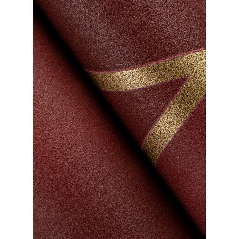 Advantage Manfred Ruby Modern Herringbone Wallpaper