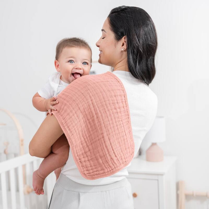 Muslin Burp Cloths for Babies by Comfy Cubs