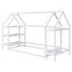 preview thumbnail 12 of 47, House Bed Frame Twin Size, Metal Platform Bed Floor Bed for Kids