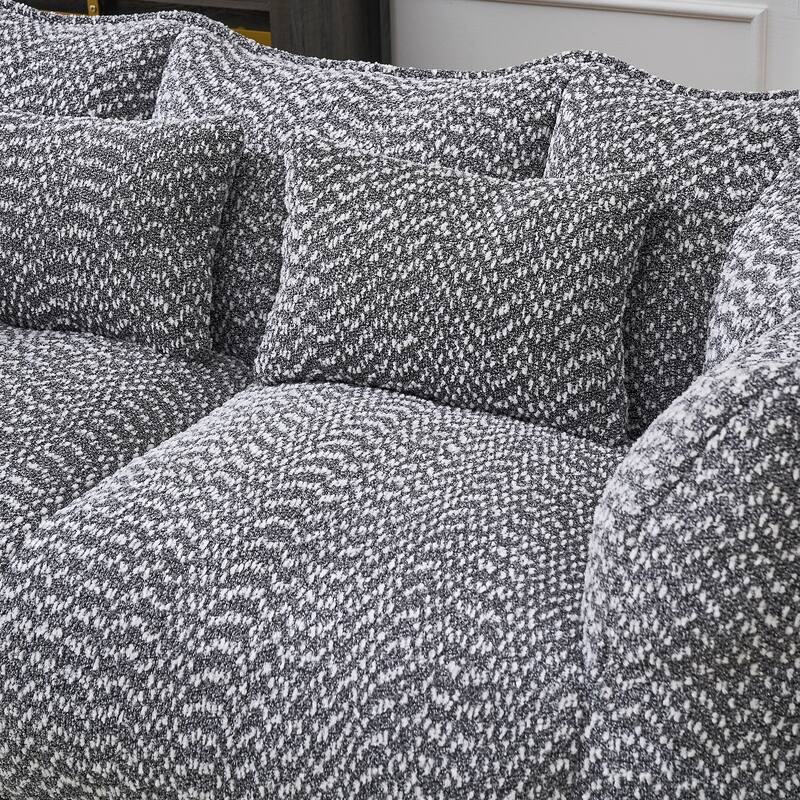 Beanbag Chair with High Resilience Foam Core. The Square Recliner Sofa Is Ideal for Family Members And Friends Engaged in Games