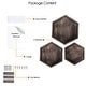 preview thumbnail 7 of 7, Rustic State Wall Mount Hexagon Wooden Box Shelf Varying Sizes