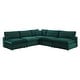 preview thumbnail 8 of 74, Commix Down Filled Overstuffed Velvet 5-Piece Sectional Sofa