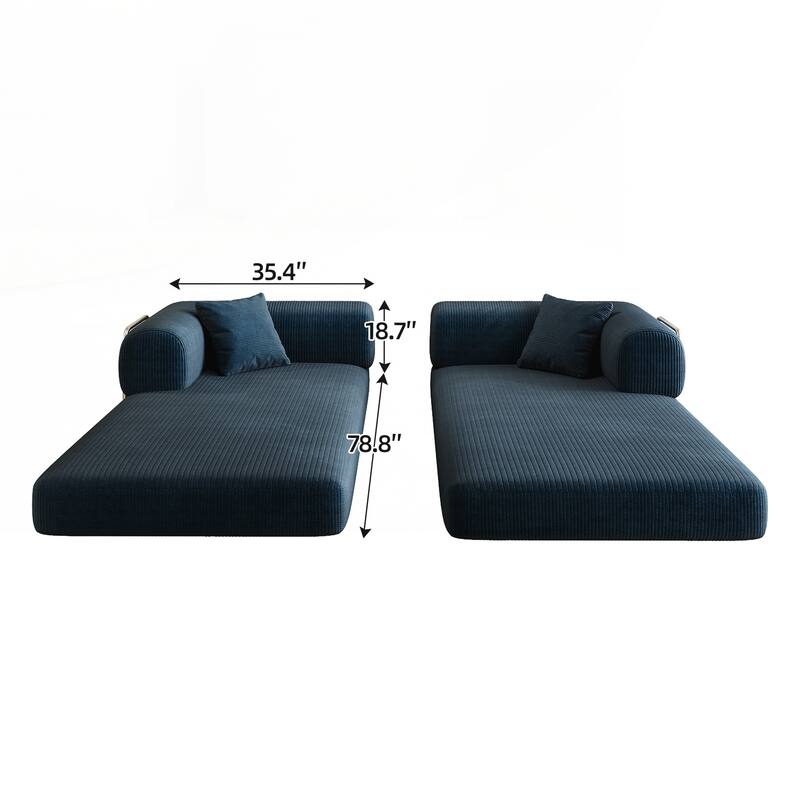 Compression Sofa,Convertible Floor Sofa Bed-with Pillow Back Support Armrest,Comfy Futon Couch Sleeper Bed