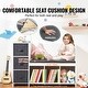 preview thumbnail 5 of 8, White 6 Cubby Storage Organizer Kids Reading Nook Bench with Detachable Seat Cushion and 3 Drawers - 43.11” x 15.87” x 29.92”