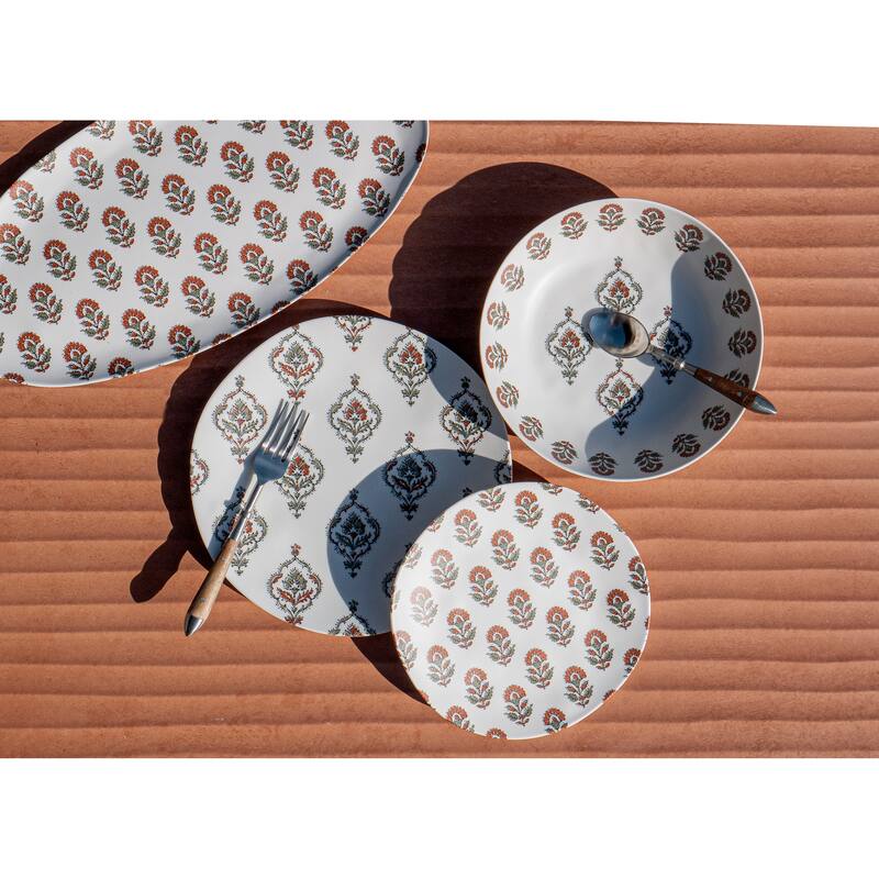 Abode Homewares Kashmir NewWave Melamine Salad Plate - 8.5" - Set of 6