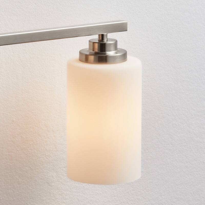 KAWOTI 3-Light Dimmable Bathroom Vanity Light with Frosted White Glass