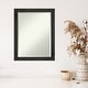 preview thumbnail 25 of 27, Beveled Wood Wall Mirror - Rustic Pine Black Narrow Frame