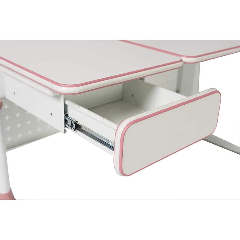ApexDesk Little Soleil Kid's Height Adjustable Desk w/ Shelf & Drawer
