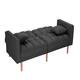 LUXMOD Futon Sleeper Sofa With 2 Pillows Fabric