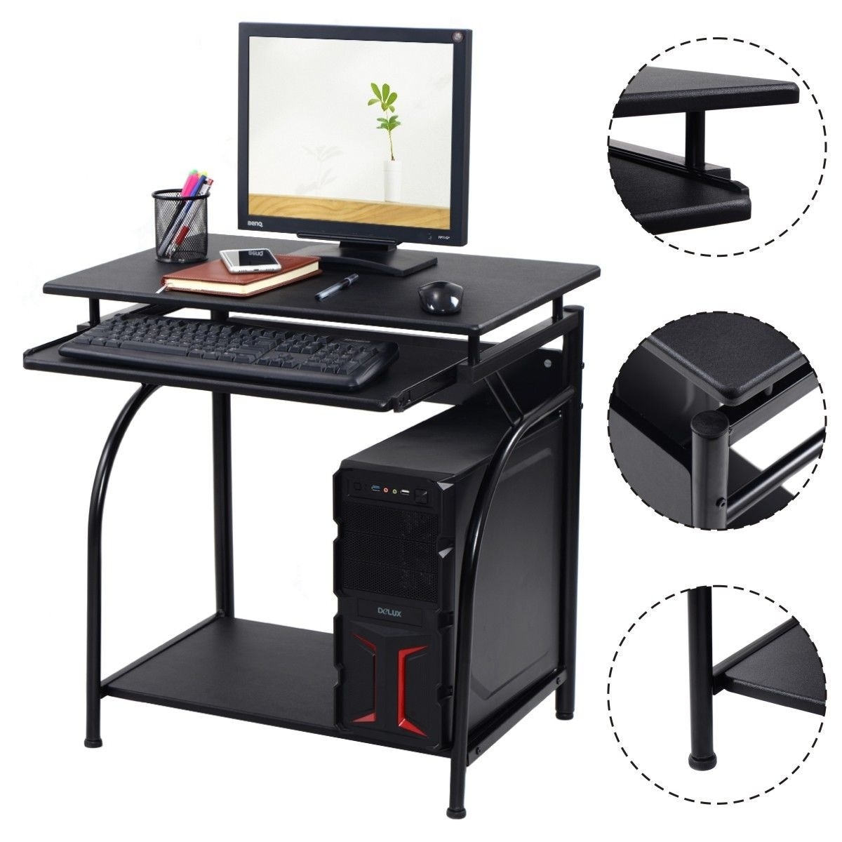 Shop Costway Computer Desk Pc Laptop Writing Table Workstation