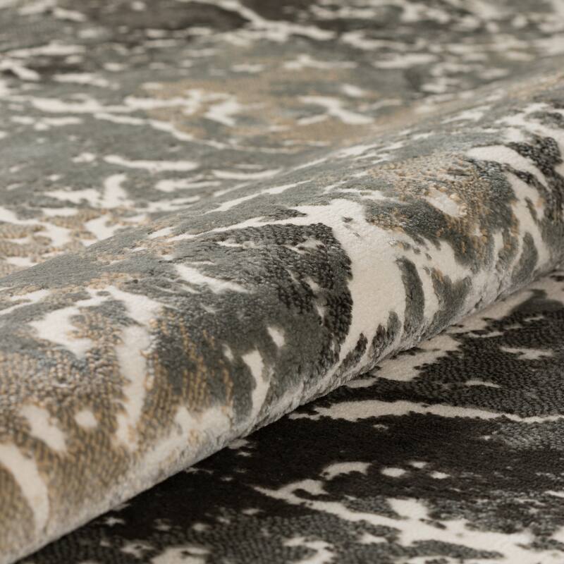 Addison Grayson Plush Neutral Fog 20"X30" Accent Rug
