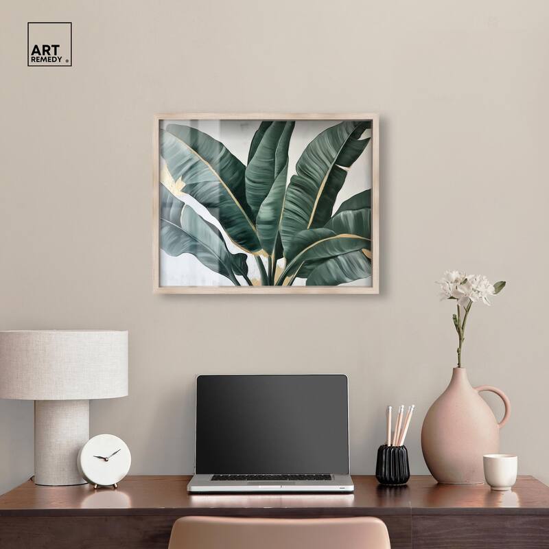 Jungle Jewel Jade II Shadowbox by Art Remedy