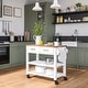 preview thumbnail 7 of 5, Seville Classics Acacia Top Kitchen Cart