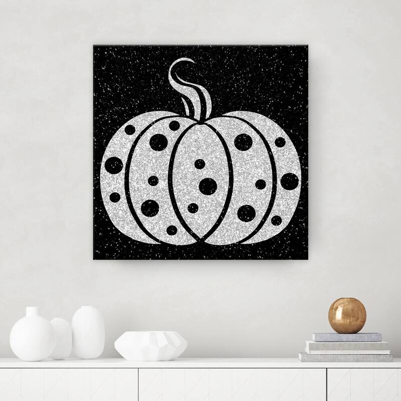 ChiChi Décor 'Glamoween Pumpkin II' Halloween Canvas Wall Art