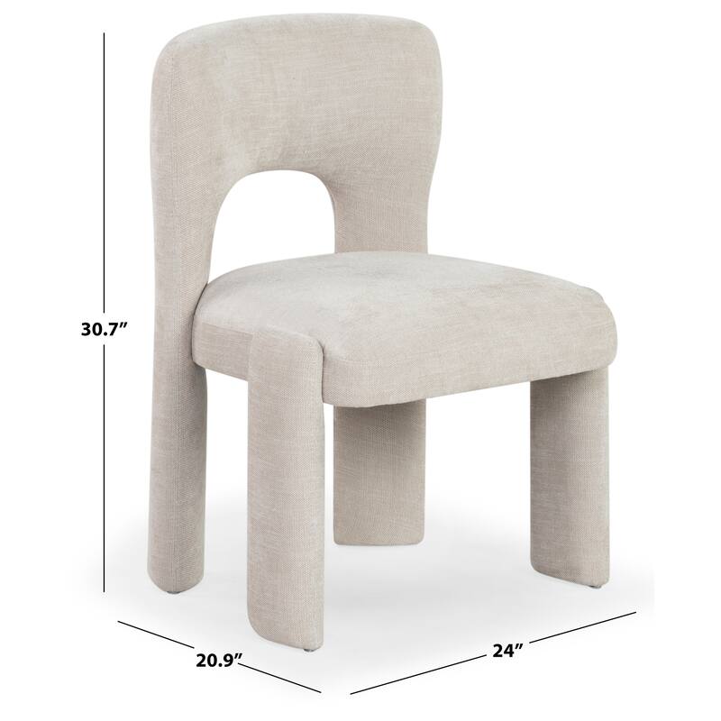 SAFAVIEH Couture Tamlyn Performance Fabric Dining Chair - 24"W x 21"D x 31"H