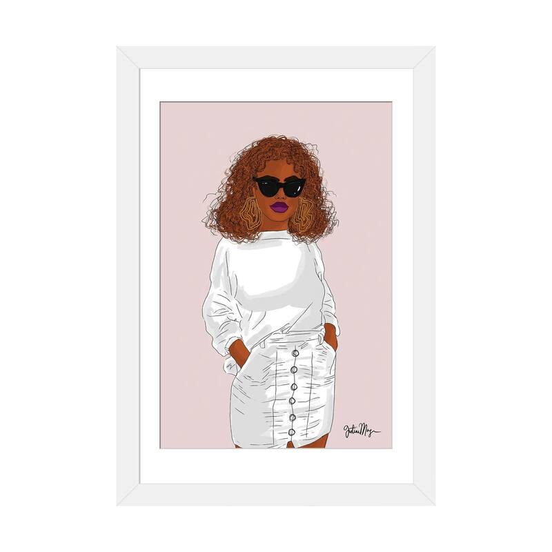 iCanvas "Copper Hair" by Winnie Weston - White - 24x16x1