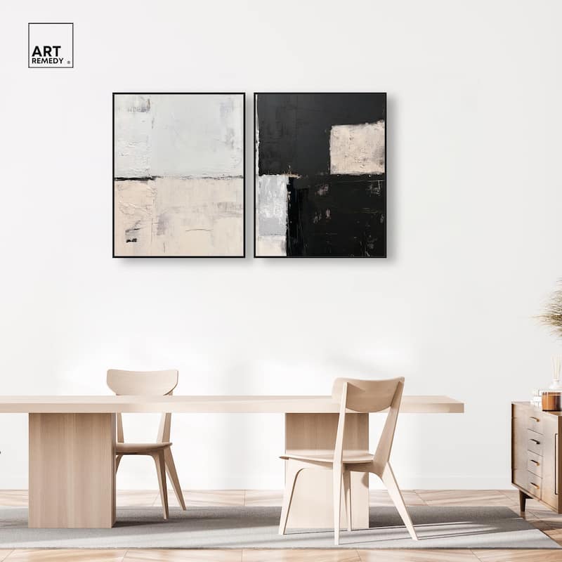 Shattered Symmetry I Canvas Set of 2 by Art Remedy