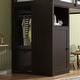 preview thumbnail 5 of 15, Twin Safety Loft Bed Sturdy Wooden Bed Frame with Wardrobe