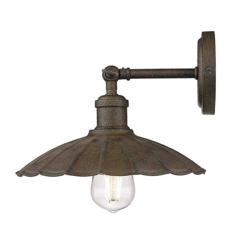 Wry Lighting Clemence 1-light Wall Sconce in Dark Rust - Dark Rust