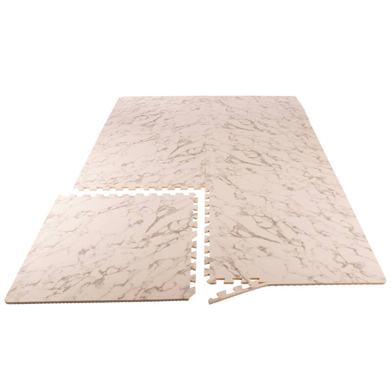 EVA Foam Floor Tiles 6-Pack - 24 SQFT Puzzle Mats - Interlocking Foam Tiles for Family Room or Gym Flooring by Stalwart