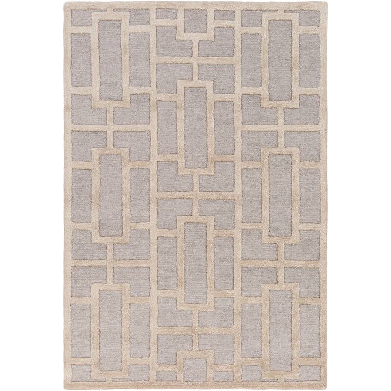 Hand-tufted Thaxted Geometric Wool & Viscose Rug