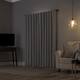 Sun Zero Evelina Faux Dupioni Silk Blackout Curtain Panel, Single Panel