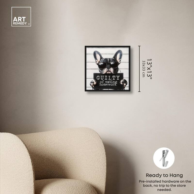 Guilty of Eating Homework Canvas by Art Remedy