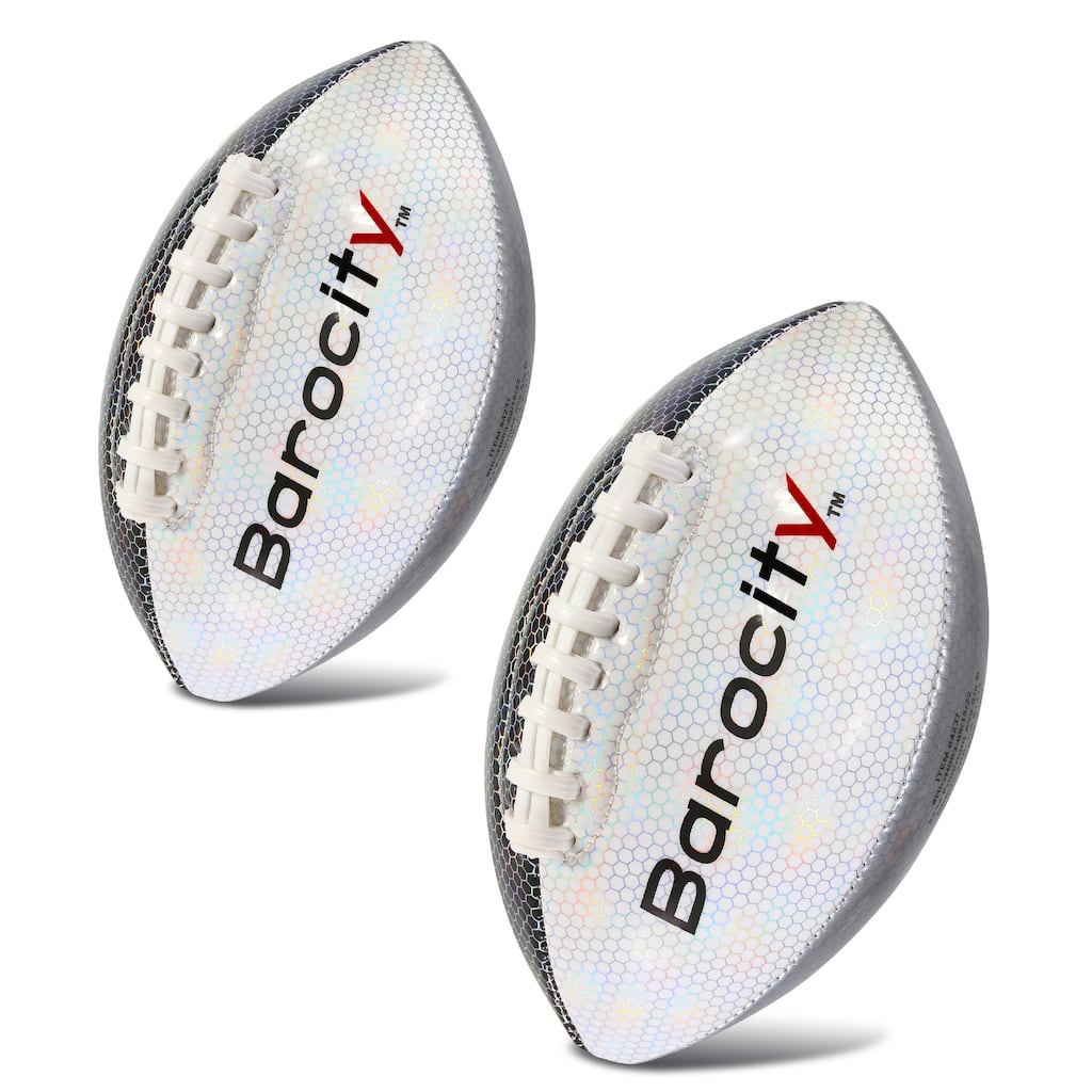 Barocity Footballs for Kids- Mix Silver, Black, Gold Size 3 and Size 6