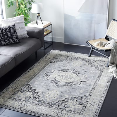 SAFAVIEH, Brentwood Eustachia Oriental Distressed Rug - 6' x 9'