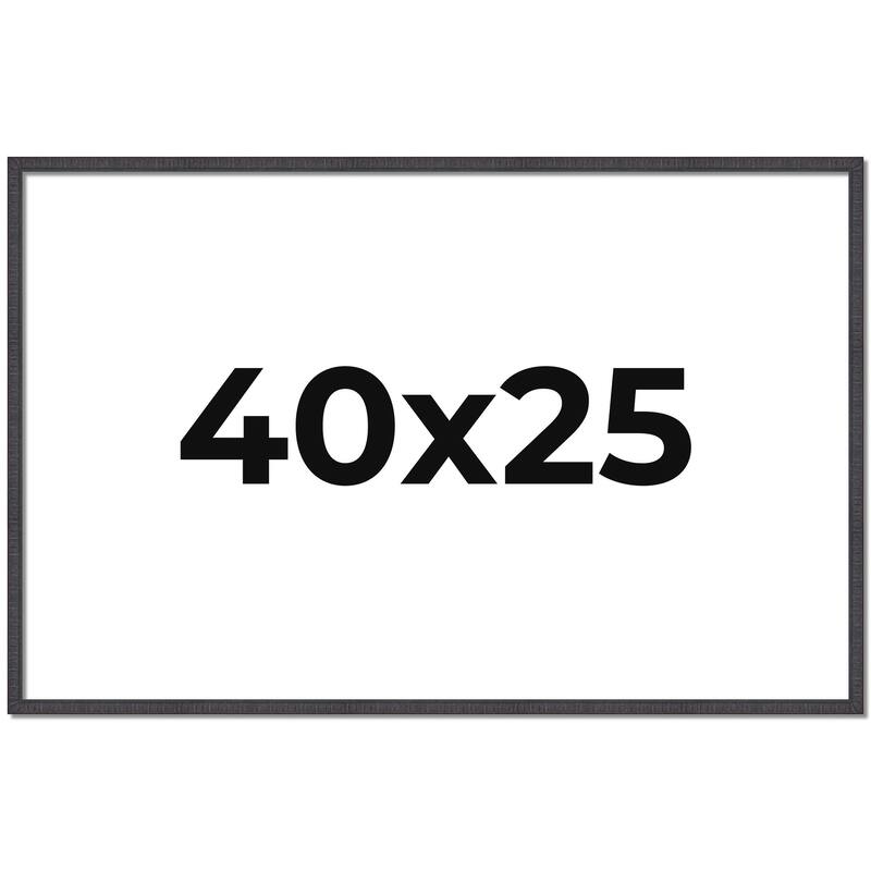 40x25 Frame Brown Solid Wood Picture Frame - Complete Modern Photo