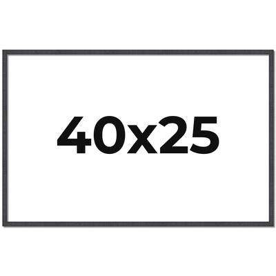 40x25 Frame Brown Solid Wood Picture Frame - Complete Modern Photo