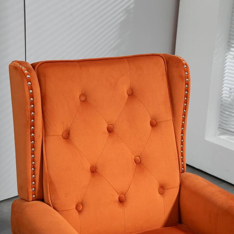 Modern Accent Chair with Sturdy Wood Legs