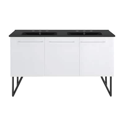 Swiss Madison SM-BV216D-3MB Annecy 59" Free Standing Double Basin
