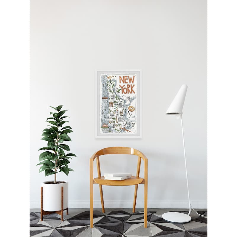 'New York Spots' Framed Painting Print