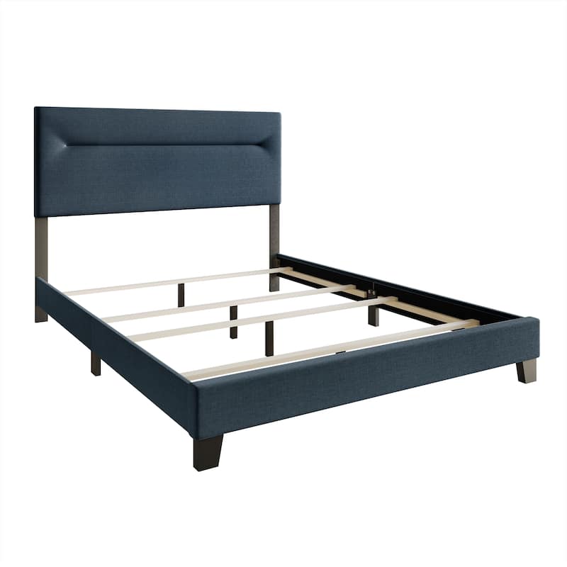 CraftPorch Simple and Clean Linen Upholstered Bed
