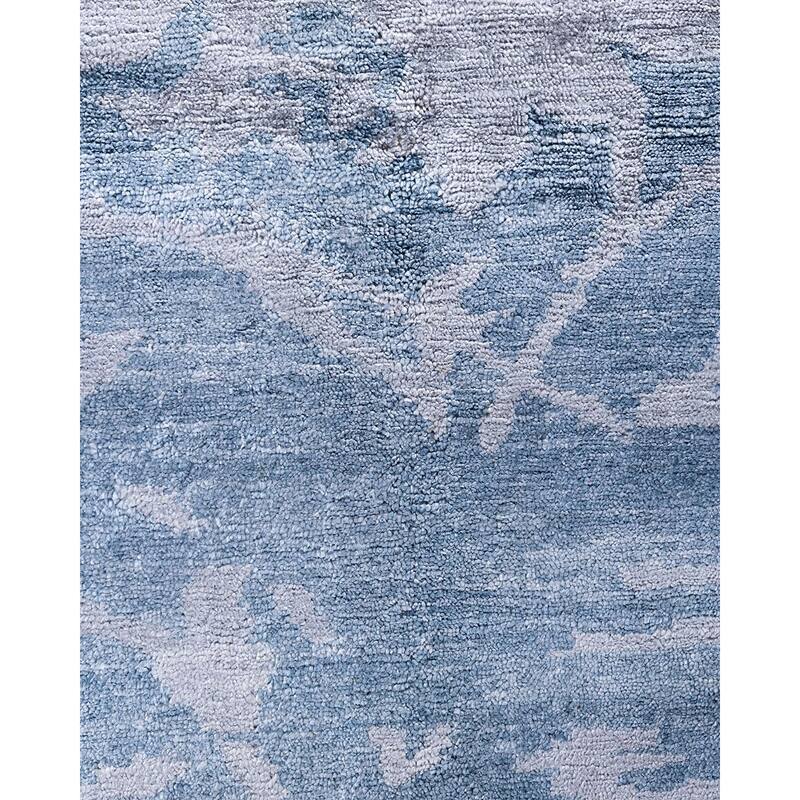 Modern One-of-a-Kind Hand-Knotted Area Rug, Gray - 8' 2" x 9' 10"