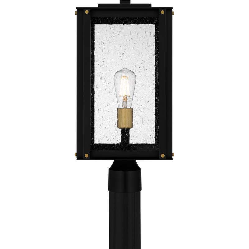 Matte Black One Light Outdoor Post Mount from the Robbins Collection ...