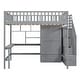 preview thumbnail 4 of 15, Full size Loft Bed, Maximized Storage Space, Grey