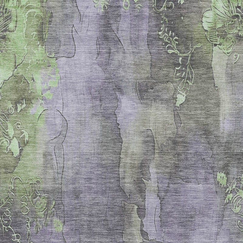 HomeRoots Floral Transitional Rectangle Outdoor Rug