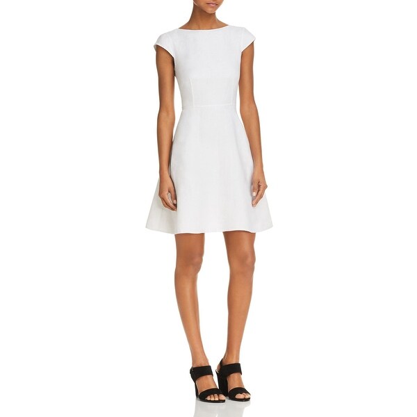 theory white linen dress
