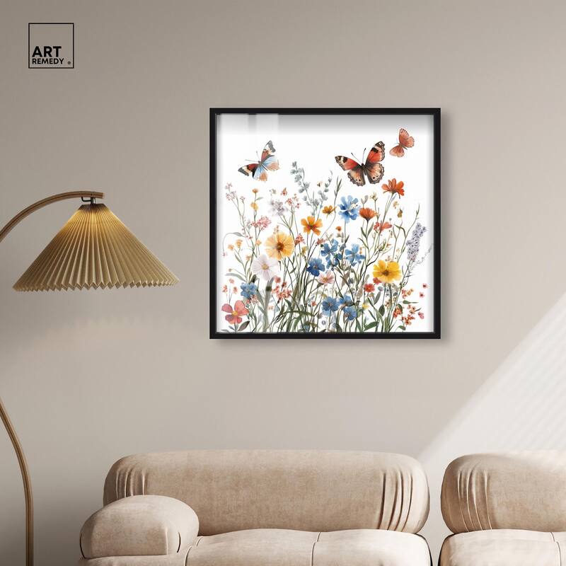 Garden of Fluttering Shadowbox by Art Remedy