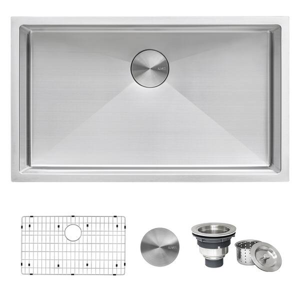 Ruvati 33-inch Undermount 16 Gauge Tight Radius Large Kitchen ...