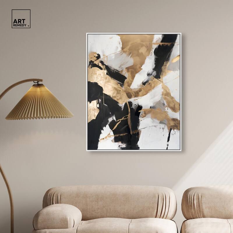 Cracked Gilt II Canvas by Art Remedy
