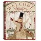preview thumbnail 4 of 2, Snowman Welcome by Beth Albert Canvas